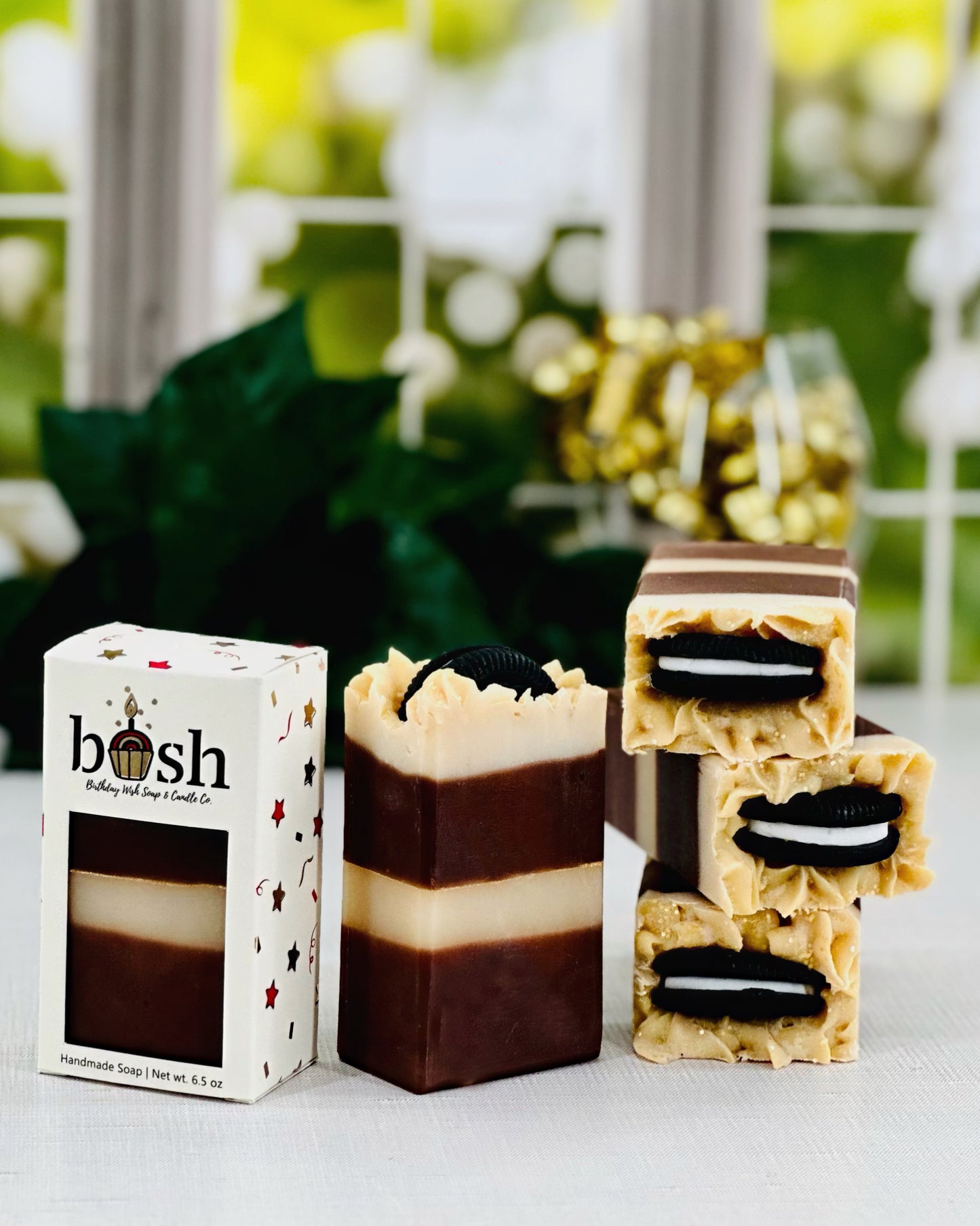 Fudge Oreo Cookie Cake Soap Slice
