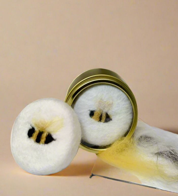 Honey Bee Merino Wool Felted Soap - Beekeepers.Wife