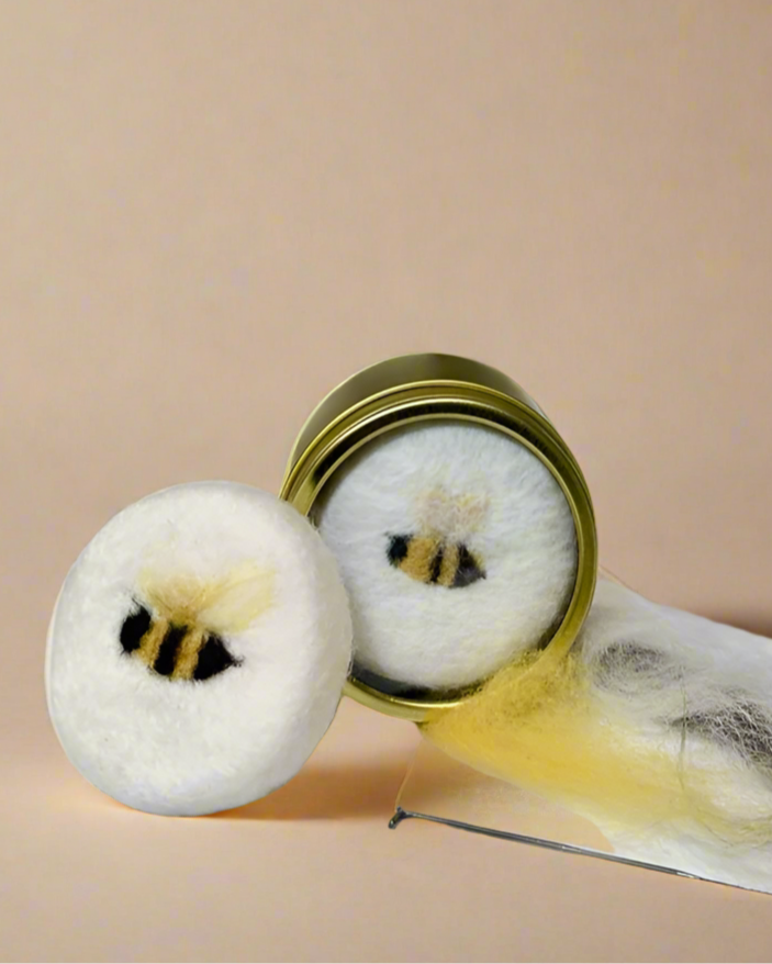 Honey Bee Merino Wool Felted Soap - Beekeepers.Wife