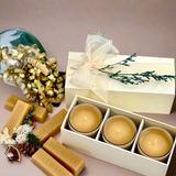 Bee Joyful Beeswax Candle Trio