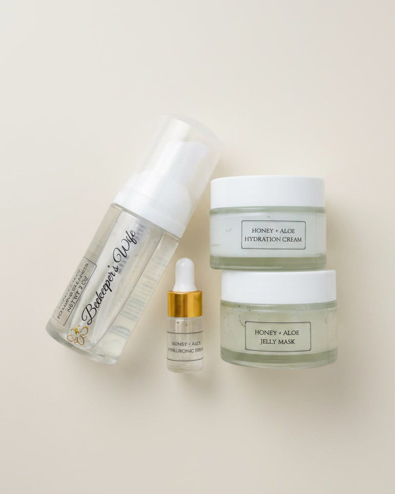 4 honey aloe skin care products 
