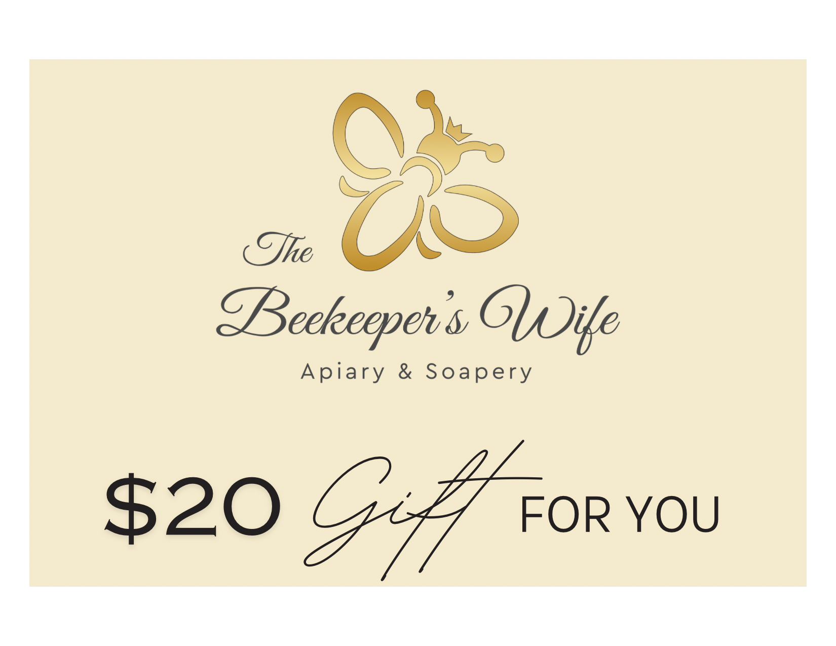 The Beekeeper's Wife Gift Card - Beekeepers.Wife