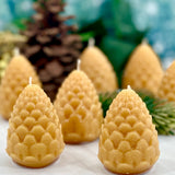 Beeswax Pine Cone Candle - Beekeepers.Wife