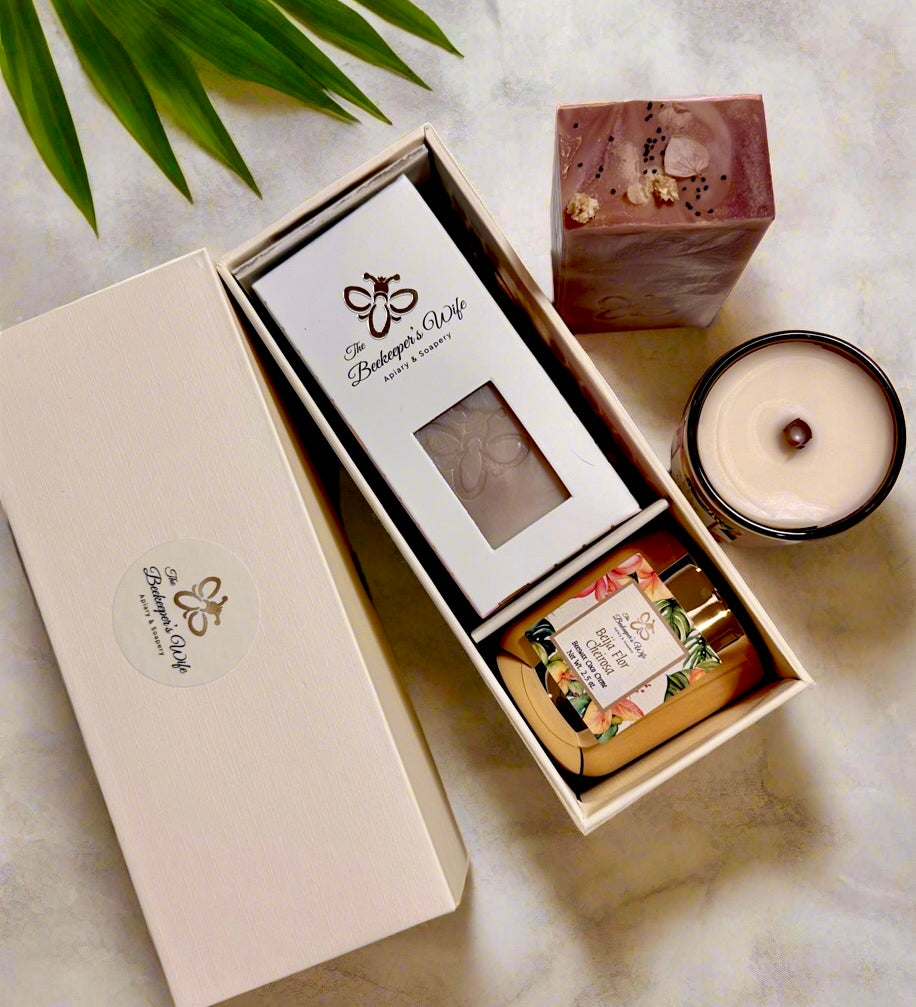 Beija Flor Cheirosa Soap & Candle Gift Box - Beekeepers.Wife