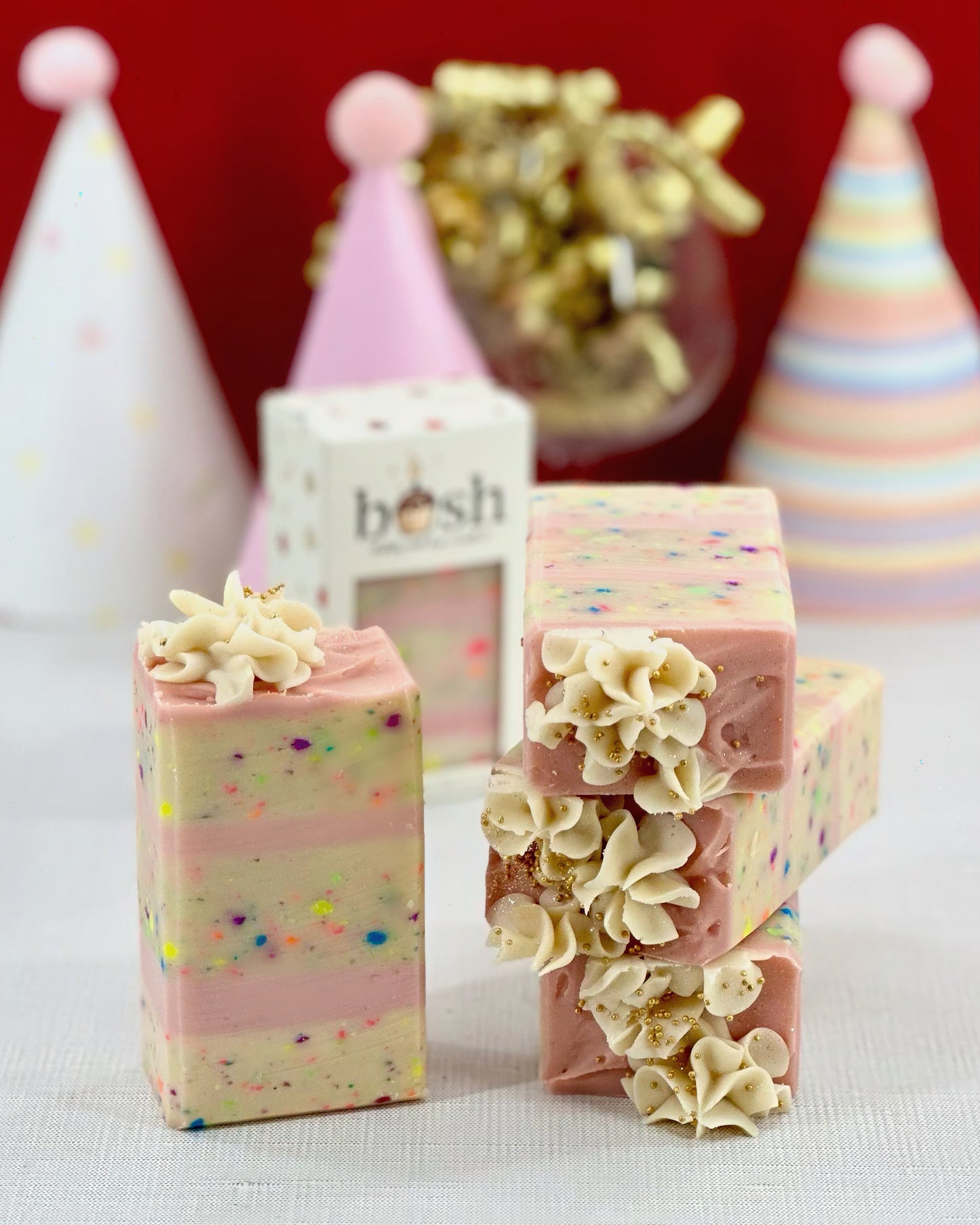 B'ish Classic Confetti Cake Soap Slice