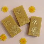 Dandelion Bar Soaps Embellished with Gold Detail