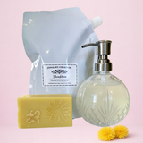 Dandelion collection of liquid and bar soaps