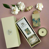 Gardenia Peach Soap & Candle Gift Box - Beekeepers.Wife