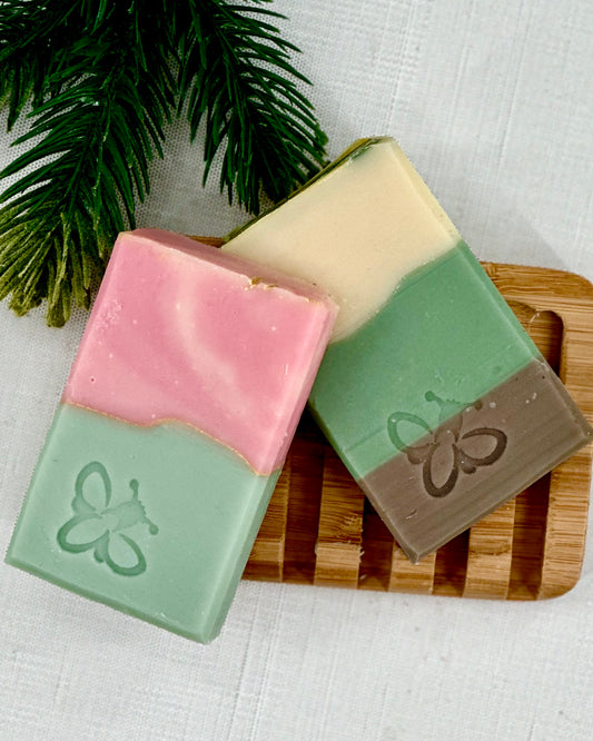 Soap Duo- Roasted Pine Cone & Winter Kiss