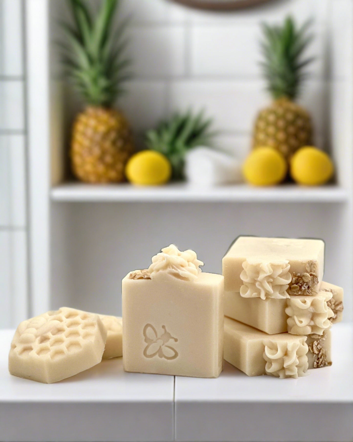 Pineapple and Oats | 100% Natural Vegan Soap