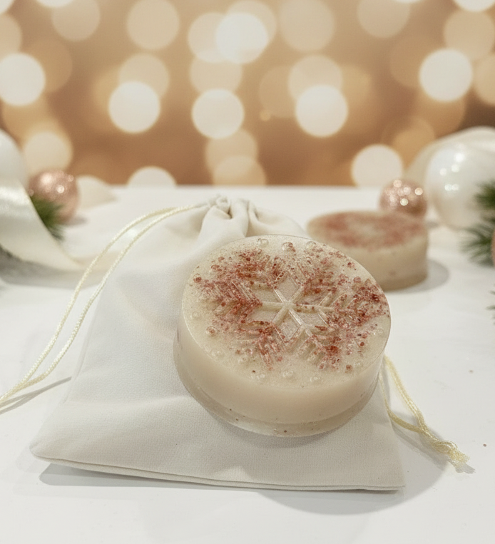 Sparkling Snowflakes Honey Infused Glycerin Soap - The Beekeeper's Wife