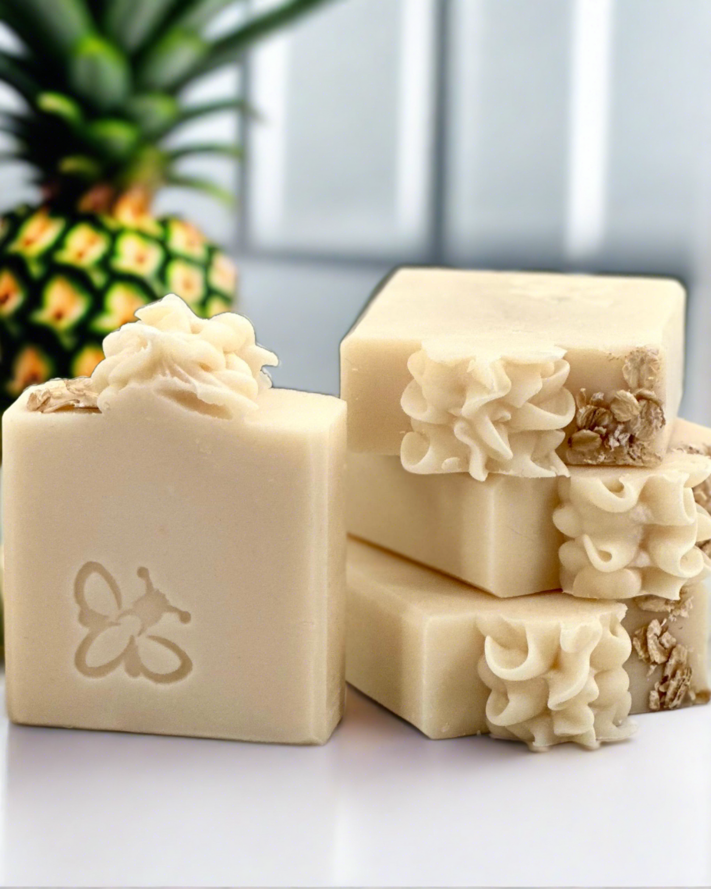 Pineapple and Oats | 100% Natural Vegan Soap