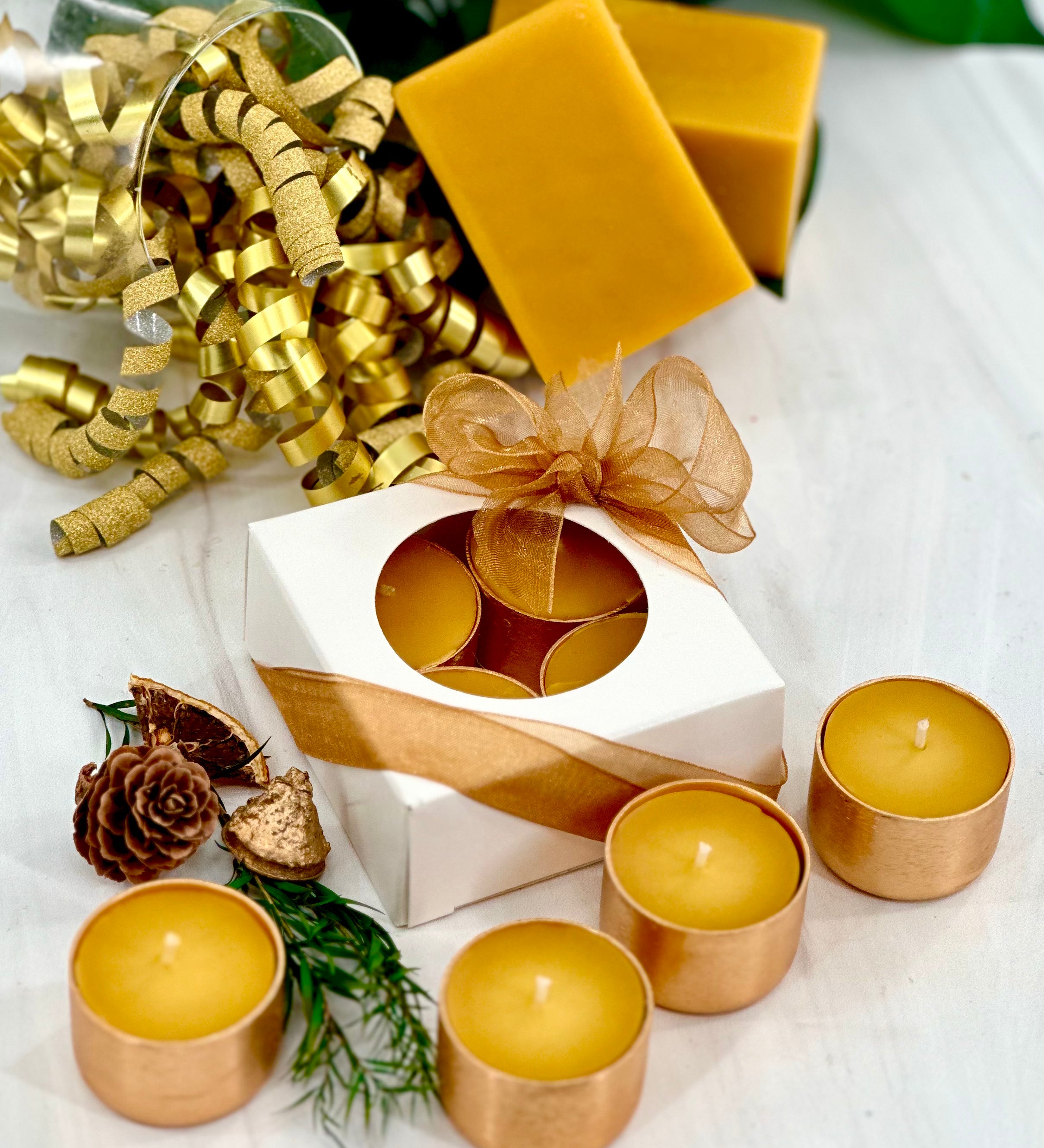 Pure Beeswax Tea Light Candles - Beekeepers.Wife