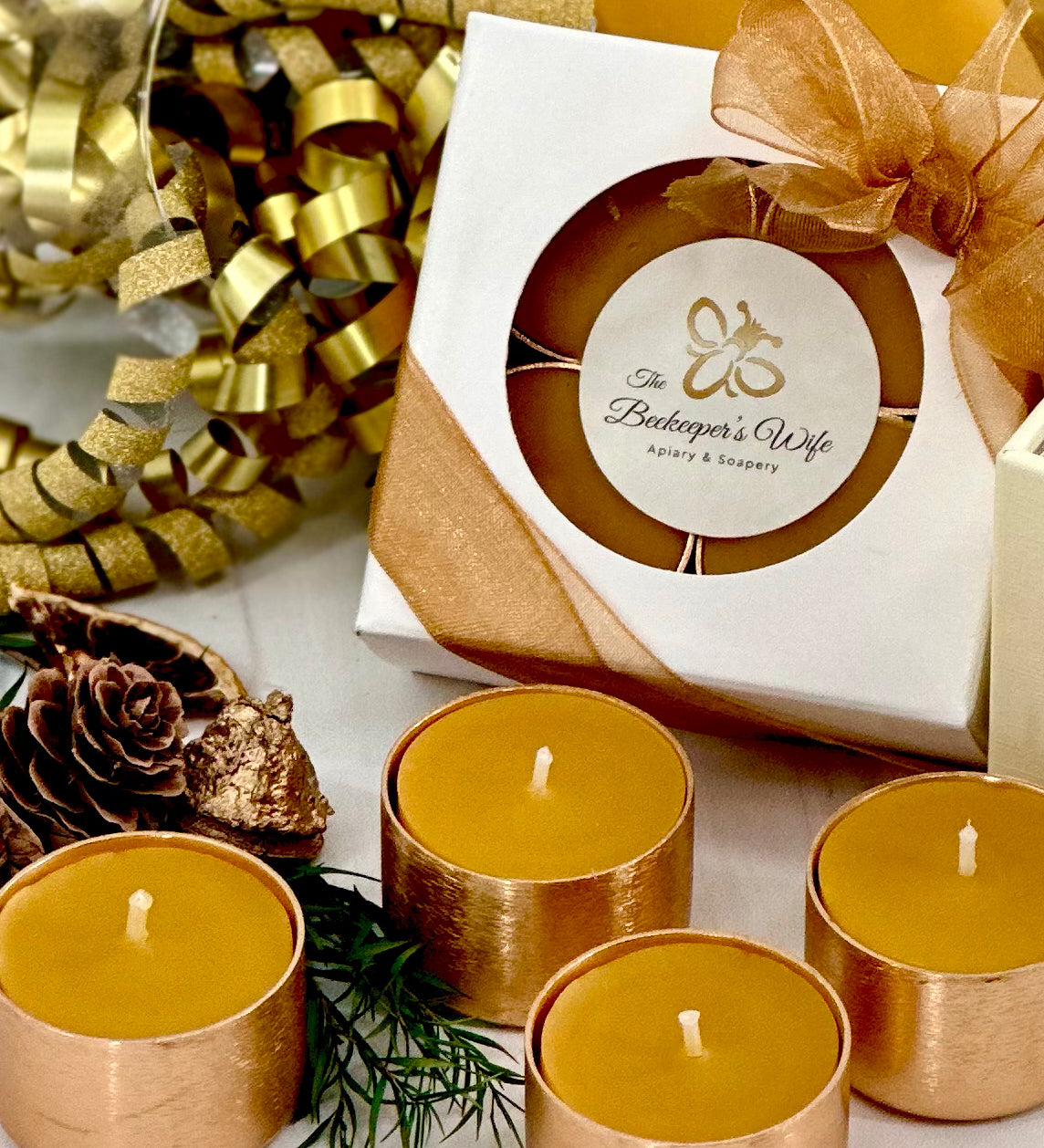 Pure Beeswax Tea Light Candles - Beekeepers.Wife