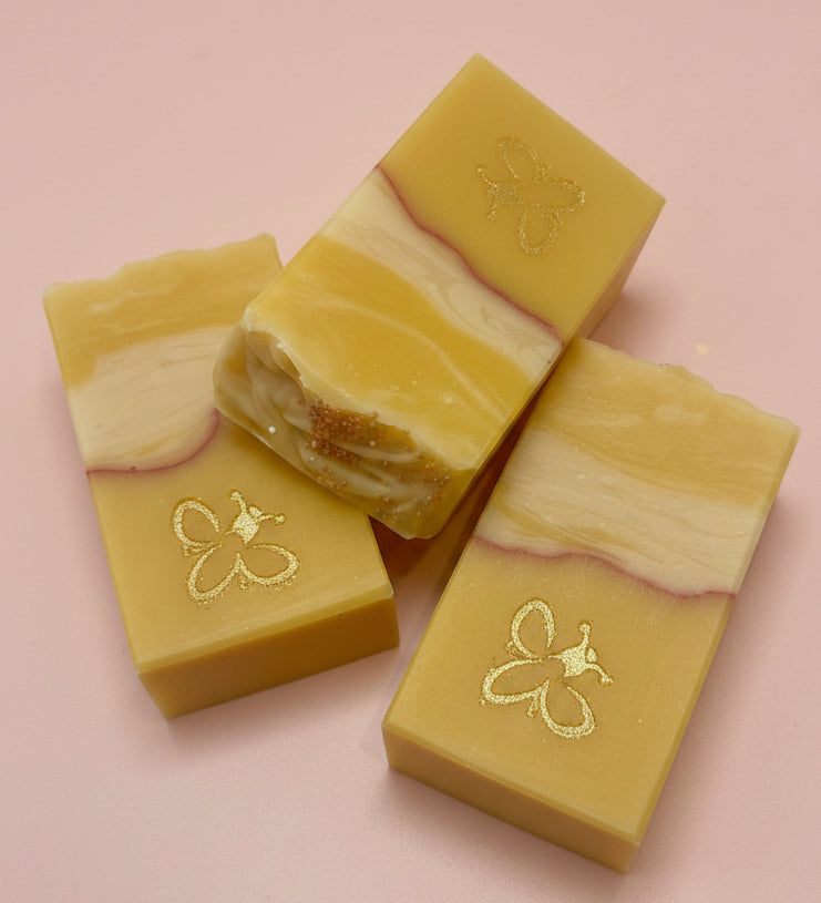 Stack of JOY Handmade Soaps