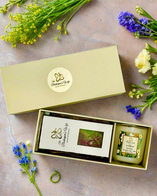 Wildflower Meadow Soap & Candle Gift Box - Beekeepers.Wife