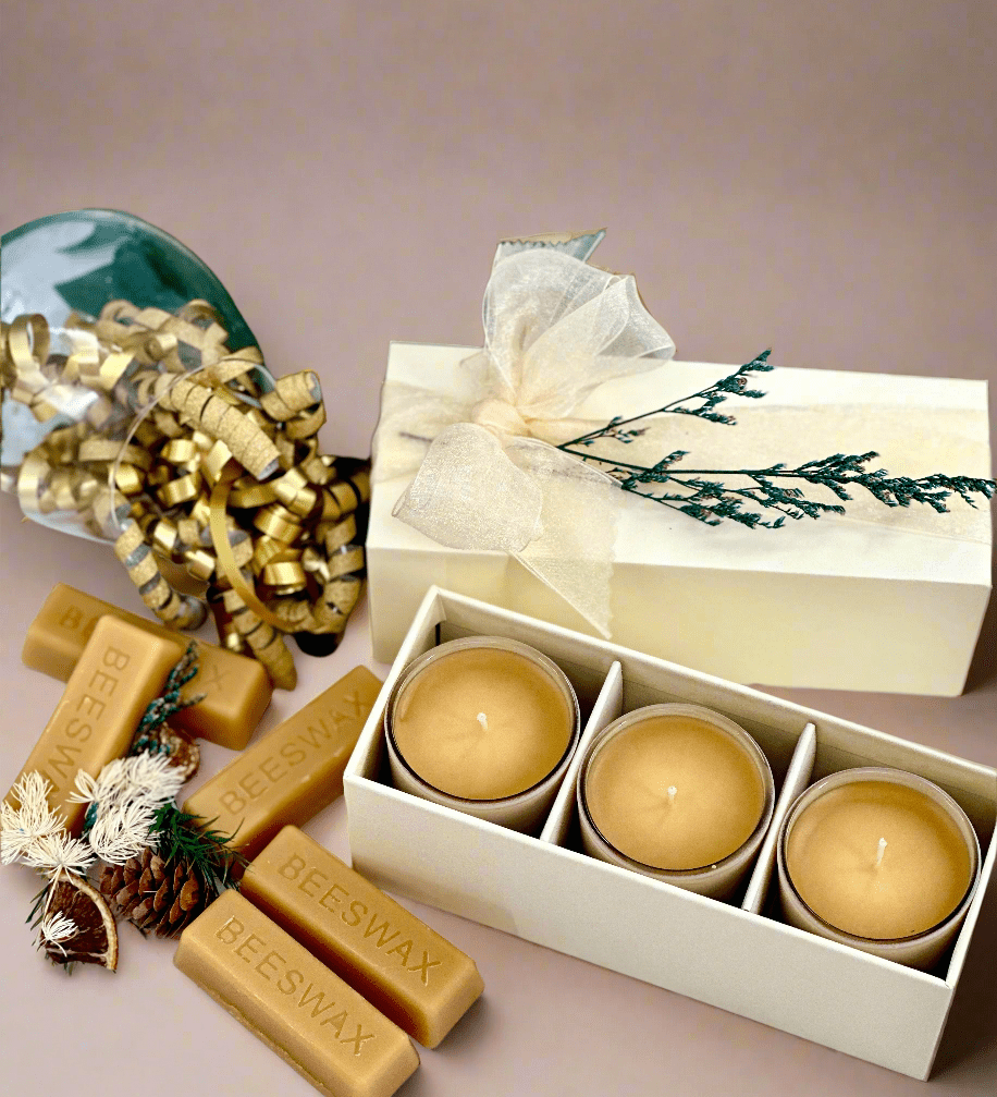 Bee Joyful Beeswax Candle Trio - Beekeepers.Wife