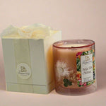 Beija Flor Cheirosa Blown Glass Wood Wick Candle - Beekeepers.Wife