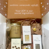 Hive Gift Box - Creamed Honey, Tealights and Designer Soaps