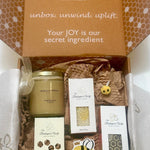 Hive Gift Box - Creamed Honey, Tealights and Designer Soaps - The Beekeeper's Wife
