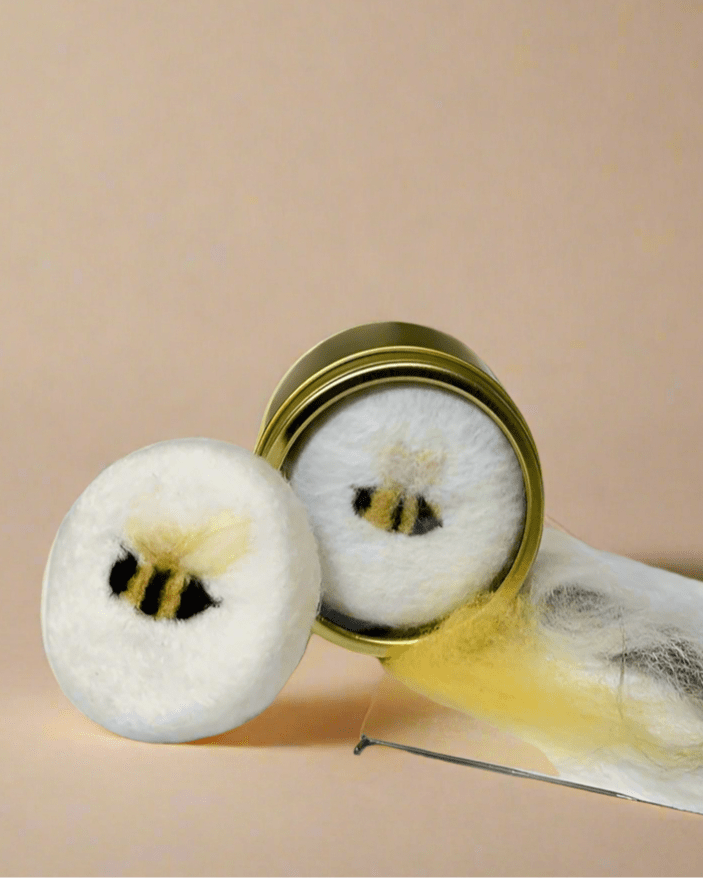 Honey Bee Merino Wool Felted Soap - Beekeepers.Wife