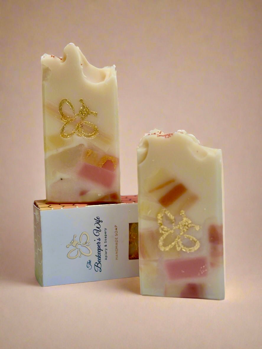 Pink Grapefruit Terrazzo Soap - The Beekeeper's Wife