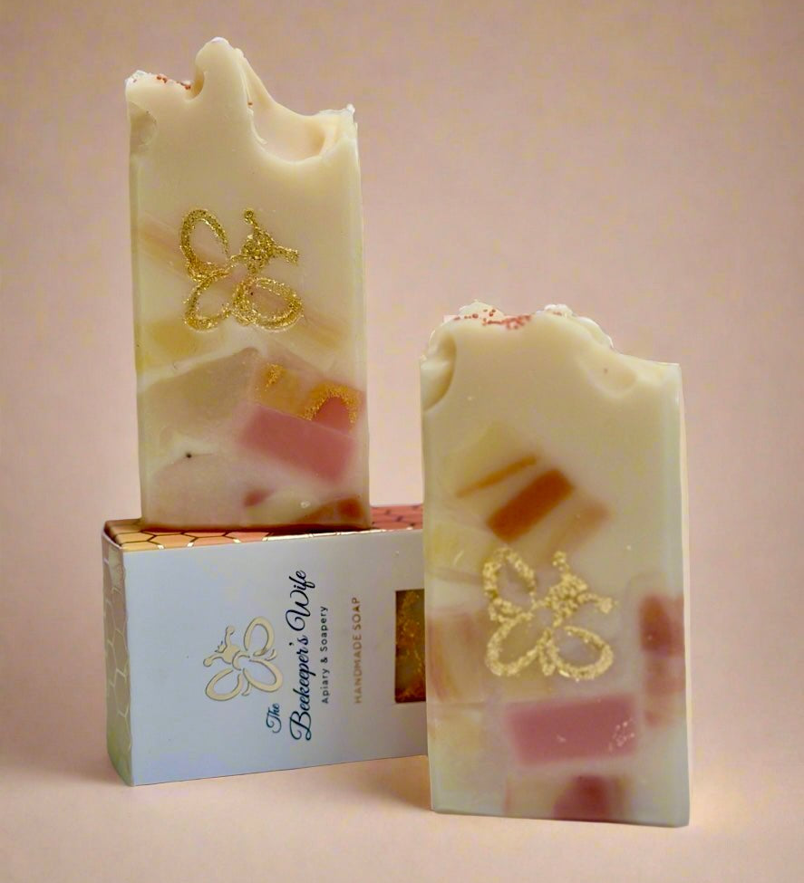 Pink Grapefruit Terrazzo Soap - The Beekeeper's Wife